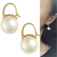 Baroque-Inspired Pearl-Style Earrings