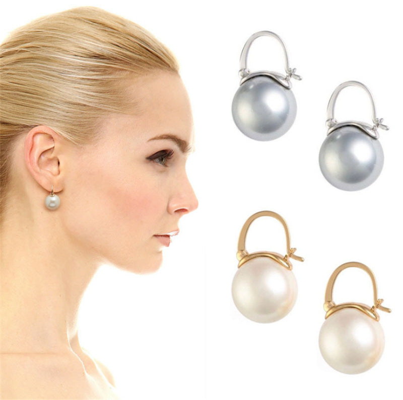 Baroque-Inspired Pearl-Style Earrings