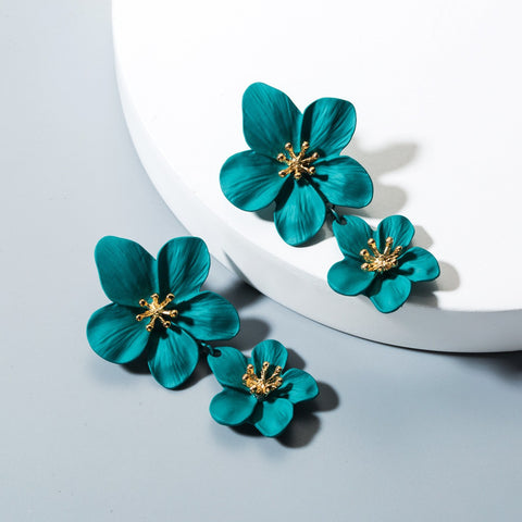 Colorful Flower Earrings