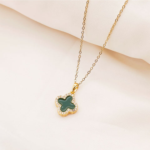 Reversible Clover Pendant Necklace