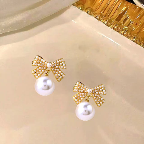 Vintage Imitation Pearl Earring Styles
