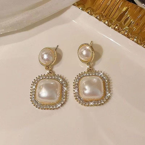 Vintage Imitation Pearl Earring Styles