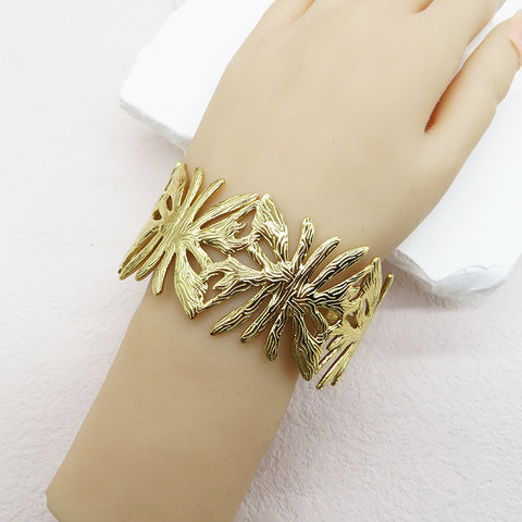 Leaf Branch Cuff Bracelet