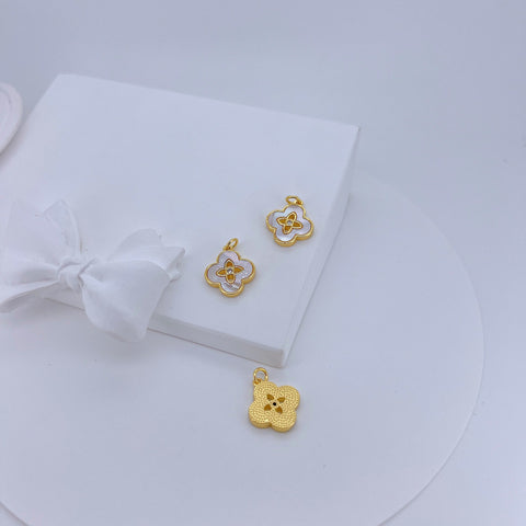 Pave Clover Pendant Necklace