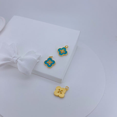 Pave Clover Pendant Necklace