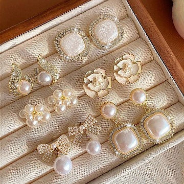Vintage Imitation Pearl Earring Styles