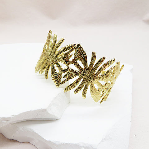 Leaf Branch Cuff Bracelet