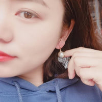 Baroque-Inspired Pearl-Style Earrings