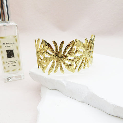 Leaf Branch Cuff Bracelet
