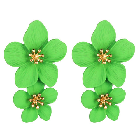Colorful Flower Earrings