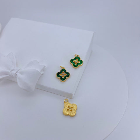 Pave Clover Pendant Necklace