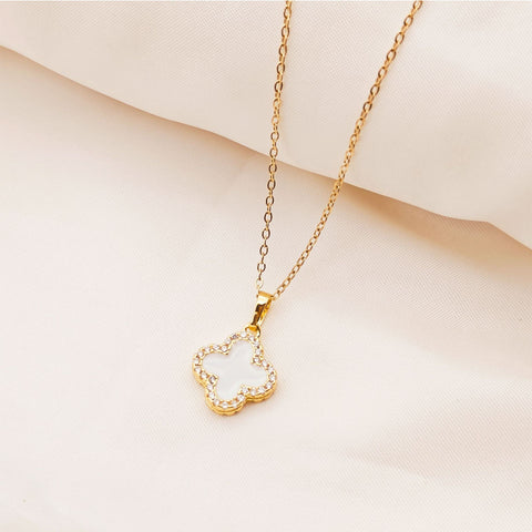 Reversible Clover Pendant Necklace
