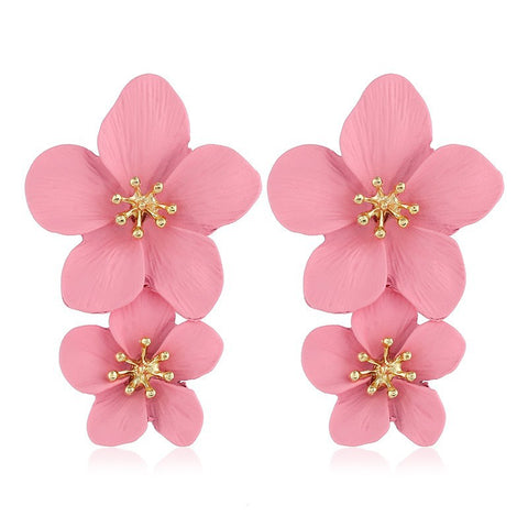Colorful Flower Earrings