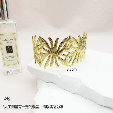 Leaf Branch Cuff Bracelet
